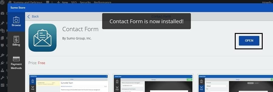 8. Add contact forms - screen two