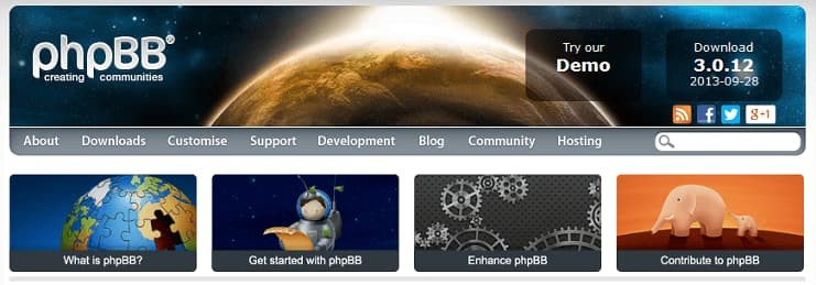 phpbb open source bulletin board software