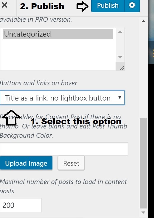 &quot;Title as Link&quot; enabled for home page portfolio images