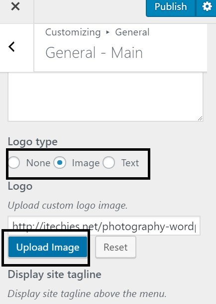 How to Set an Image as logo