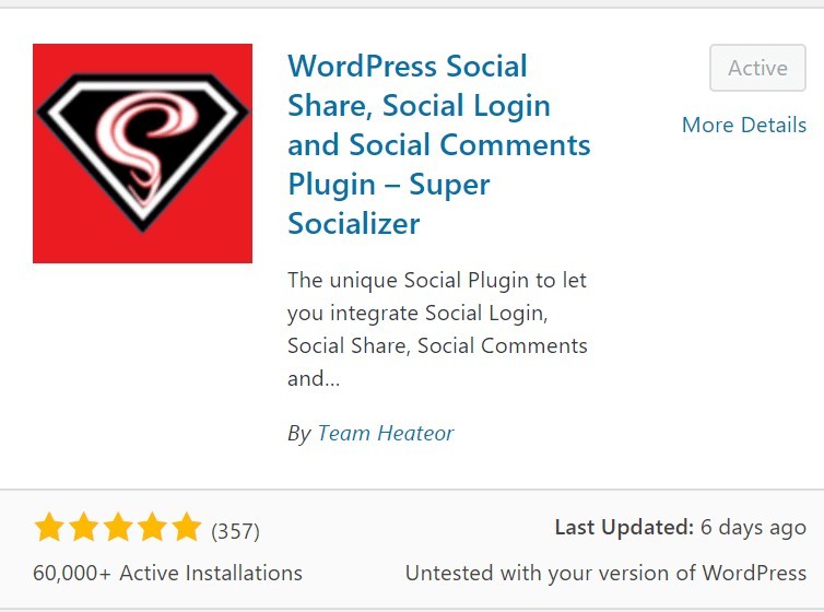Install Super Socializer plugin for good social media traffic