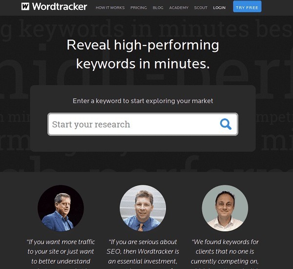 Wordtracker SEO Tool