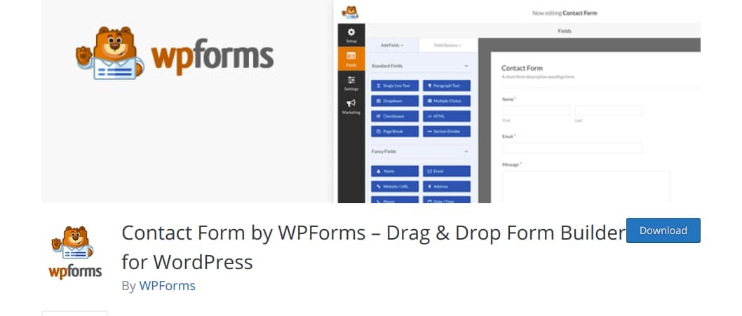 wp forms contact plugin review