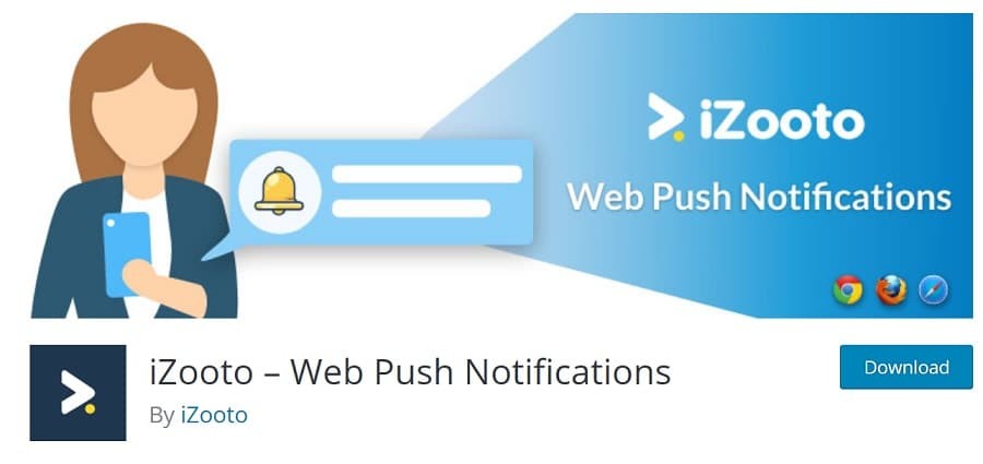 Free Web Push Notification Tool by iZooto