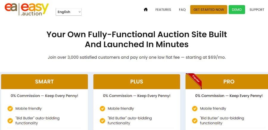 easy auction software review