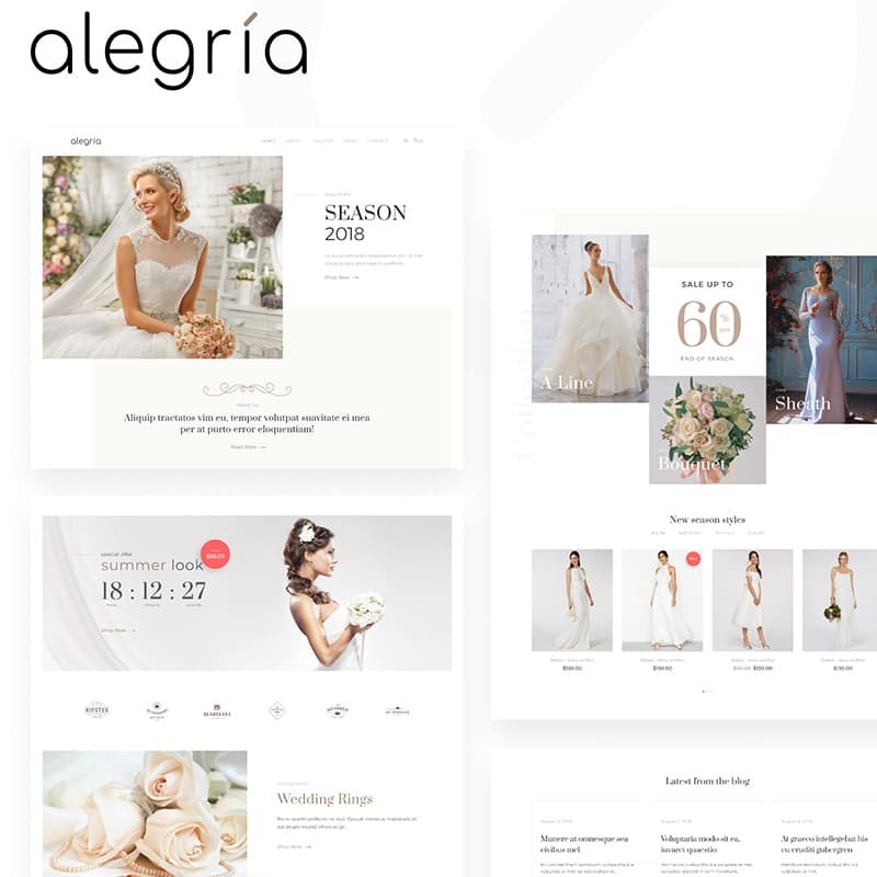 Alegria - Wedding Salon Elementor WooCommerce Theme