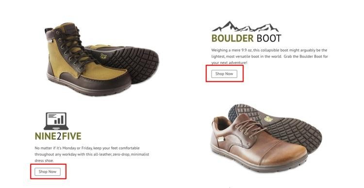 ecommerce clear cta - bigcomerce example