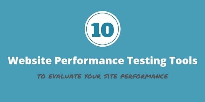 Website Performance Testing Tools