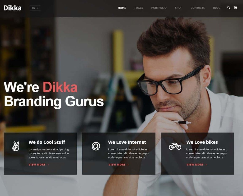 Dikka is a responsive, retina-ready WordPress theme made