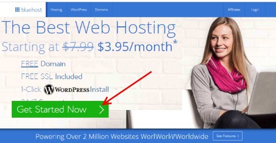 how to signup for a wordprss bluehost account