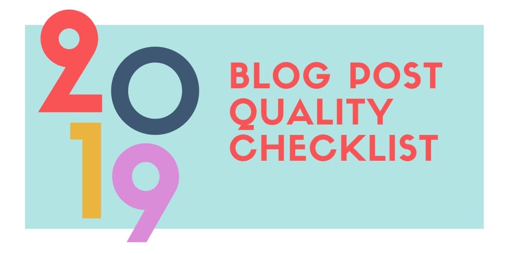 Blog Post Quality Checklist