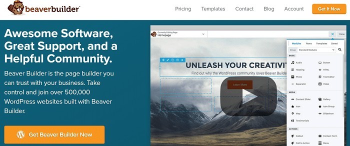 beaver wp page builder review