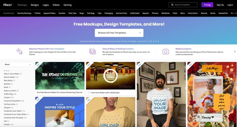 Placeit free templates