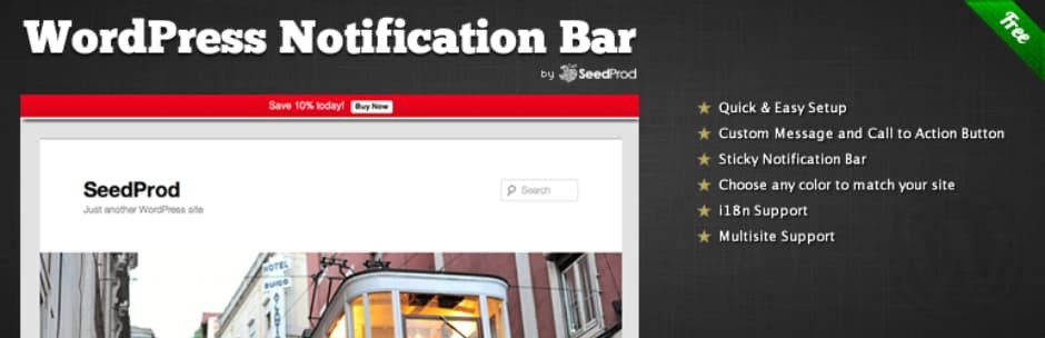 WordPress Notification Bar WP CTA Plugin