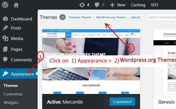 BlueHost WordPress Setup - Select A Theme