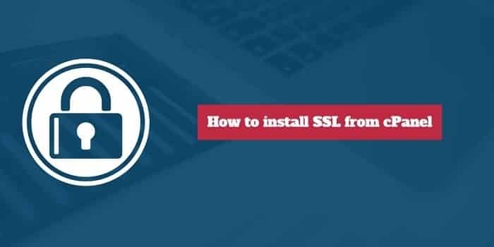 How to install SSL in cPanel