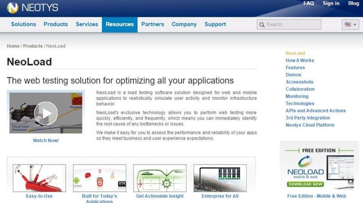 NeoLoad is a load and performance testing software