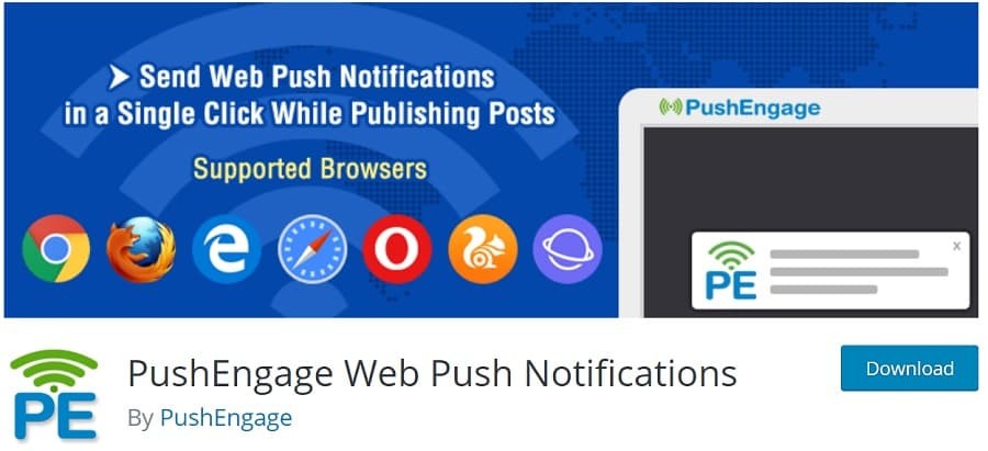 pushengage wordpress plugin review